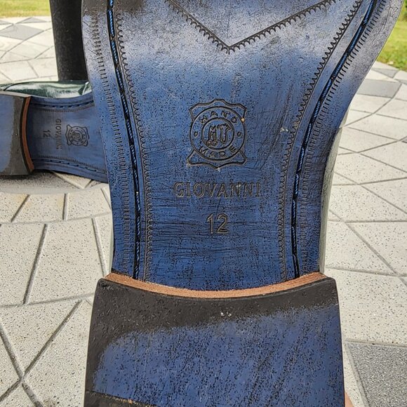 Giovanni Koleman Burnished Leather Double Monk Strap Dress Shoes 12 - Picture 8 of 10